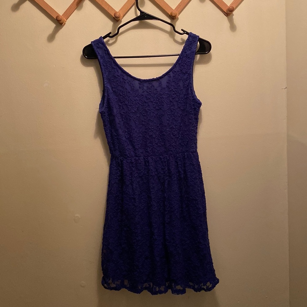 Purple Lace Party Dress